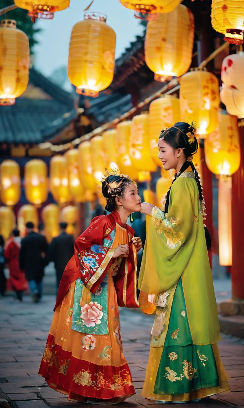 24241493-923470624-A captivating photograph capturing the essence of the Lantern Festival, where two young girls don traditional Song  clothes in l.png